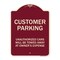 Signmission Designer Series-Unauthorized Cars Will Be Towed Away At Owners Expense, 18" L, 24" H, BU-1824-9747 A-DES-BU-1824-9747 - alternate 1